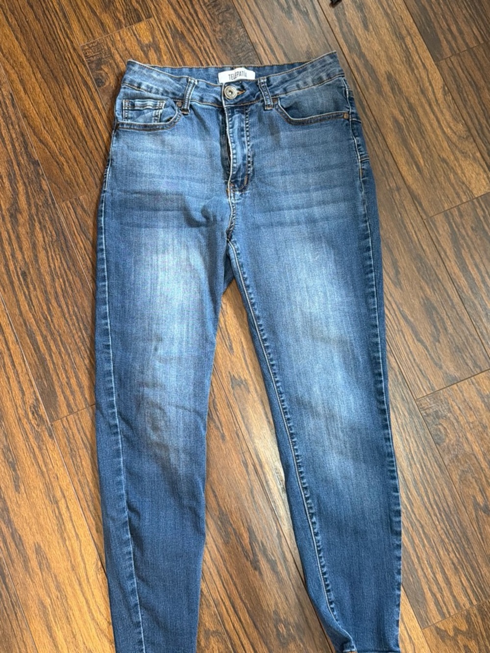Telepatia ankle  Faded Blue Skinny Jeans